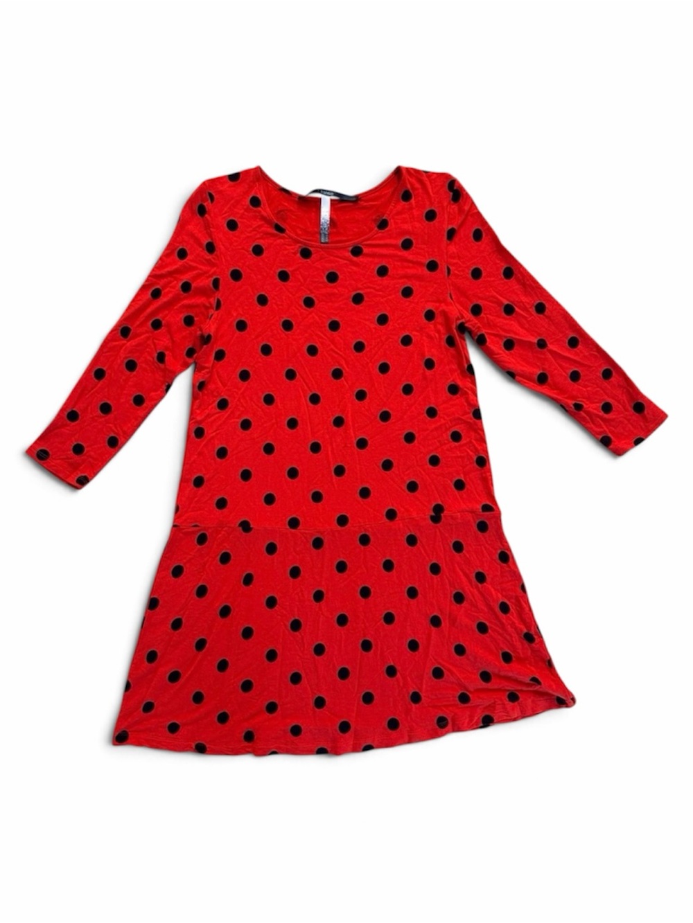 Kensie Casual Red Polka Dot Dress